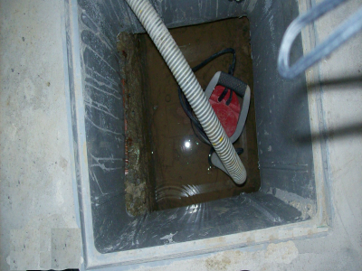 Pompa a sensore per lo svuotamento del pozzetto